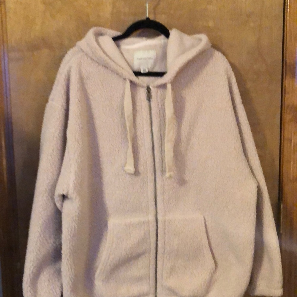 American Eagle - zip up Sherpa hoodie